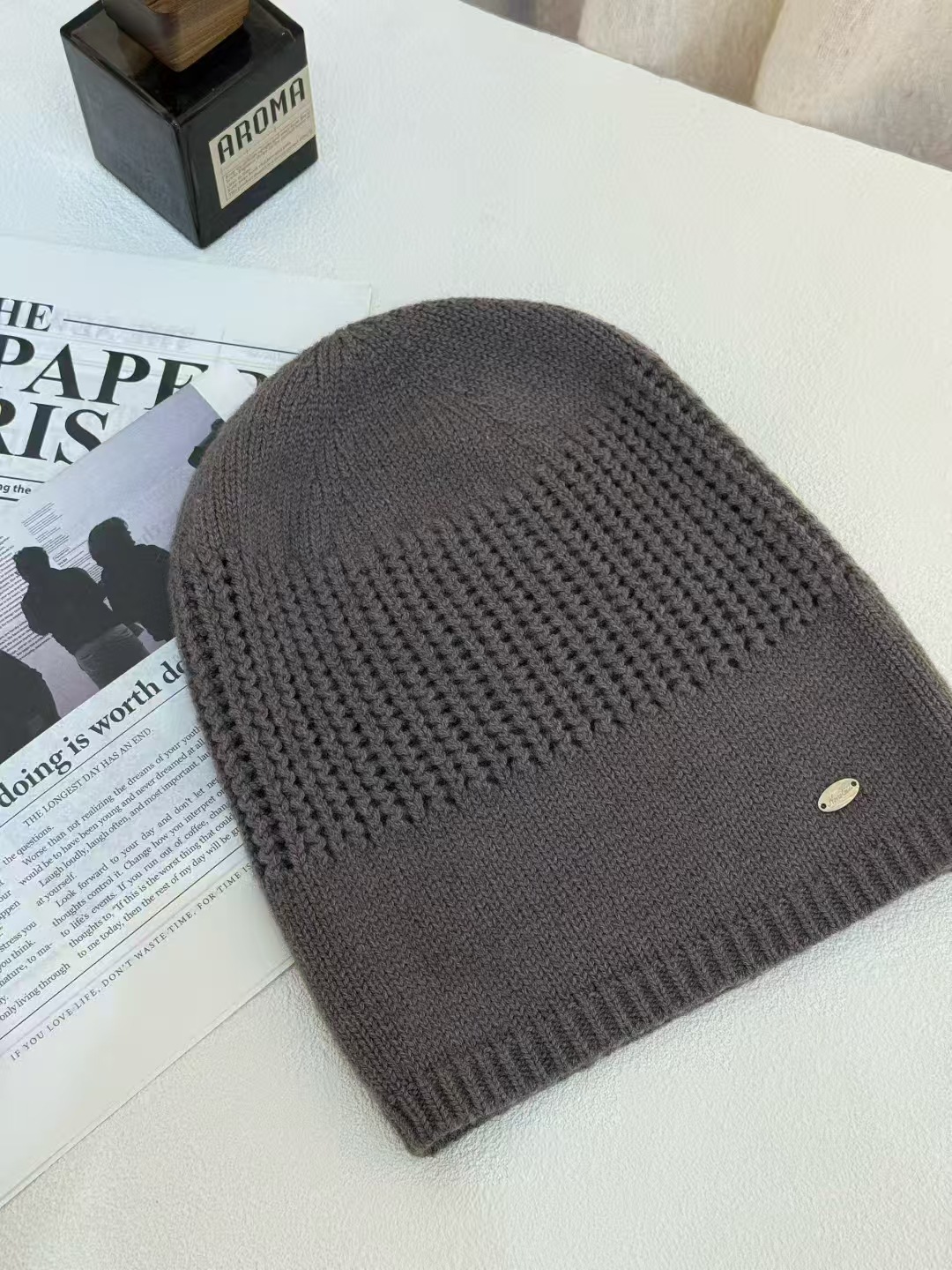 纯色针织帽子男士冬季大头围包头冷帽韩版百搭保暖毛线帽女显脸小详情4