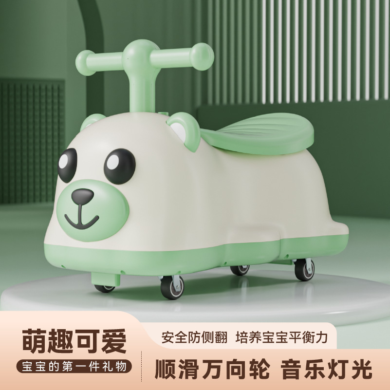 儿童滑行车多功能溜溜车1到5岁宝宝扭扭车可骑可坐平衡车童车花生详情3