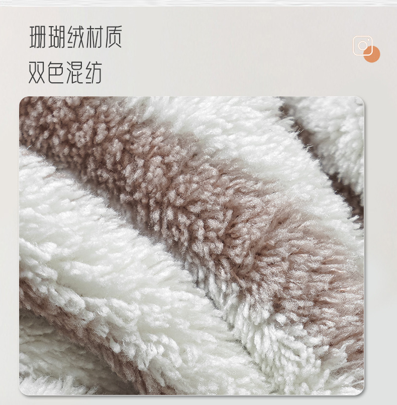 条纹干发帽女超强吸水速干包头巾柔软加厚浴帽擦头毛巾干发巾批发详情7