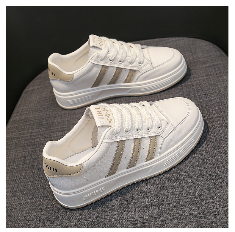 真皮小白鞋女鞋2024早春季时尚百搭厚底单鞋软底休闲鞋运动鞋板鞋详情25