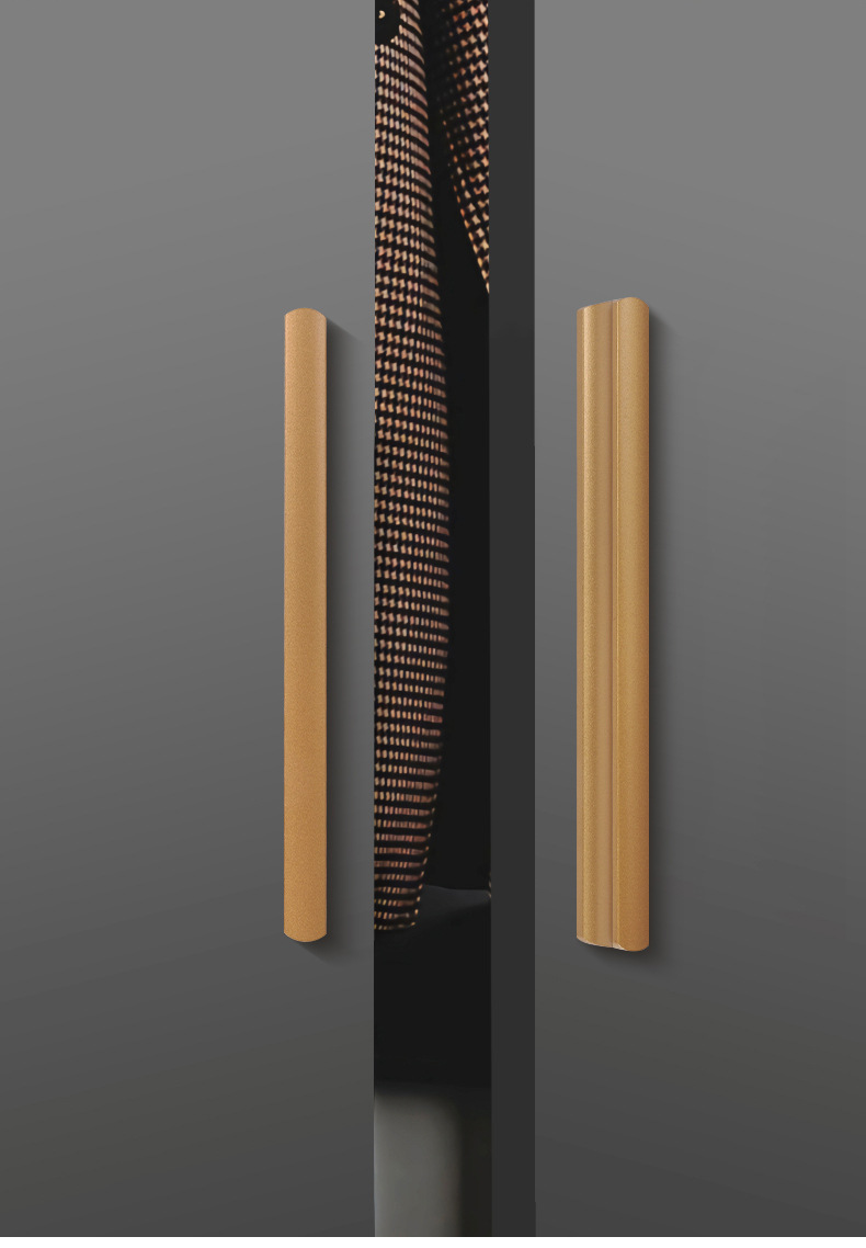 特价 柜门把手金色轻奢现代简约黑色抽屉柜子橱柜衣柜长拉手白色详情10