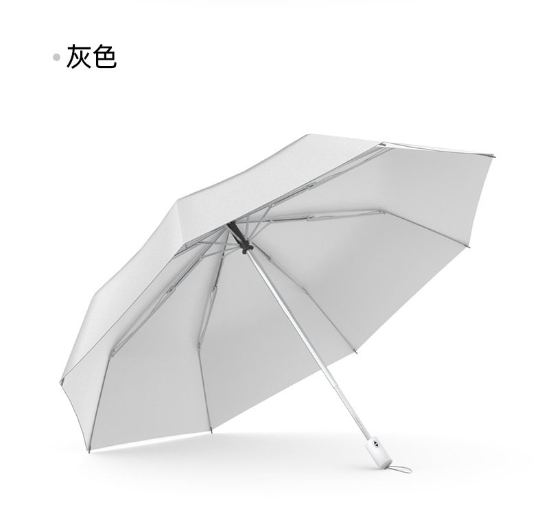 日系超轻三折全自动6骨晴雨两用伞遮阳钛银防晒太阳礼品广告伞详情11