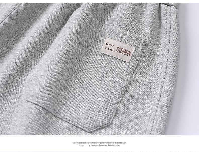 裤子男款秋冬季百搭休闲裤男士垂感阔腿宽松运动直筒长裤百搭卫裤详情33