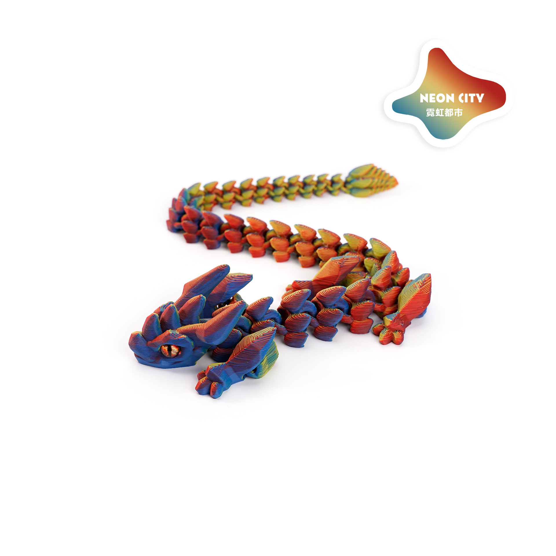 A new 3D printed cross-border bestseller, articulated crystal horned dragon figure-making set, decorated with the divine dragon pic 8