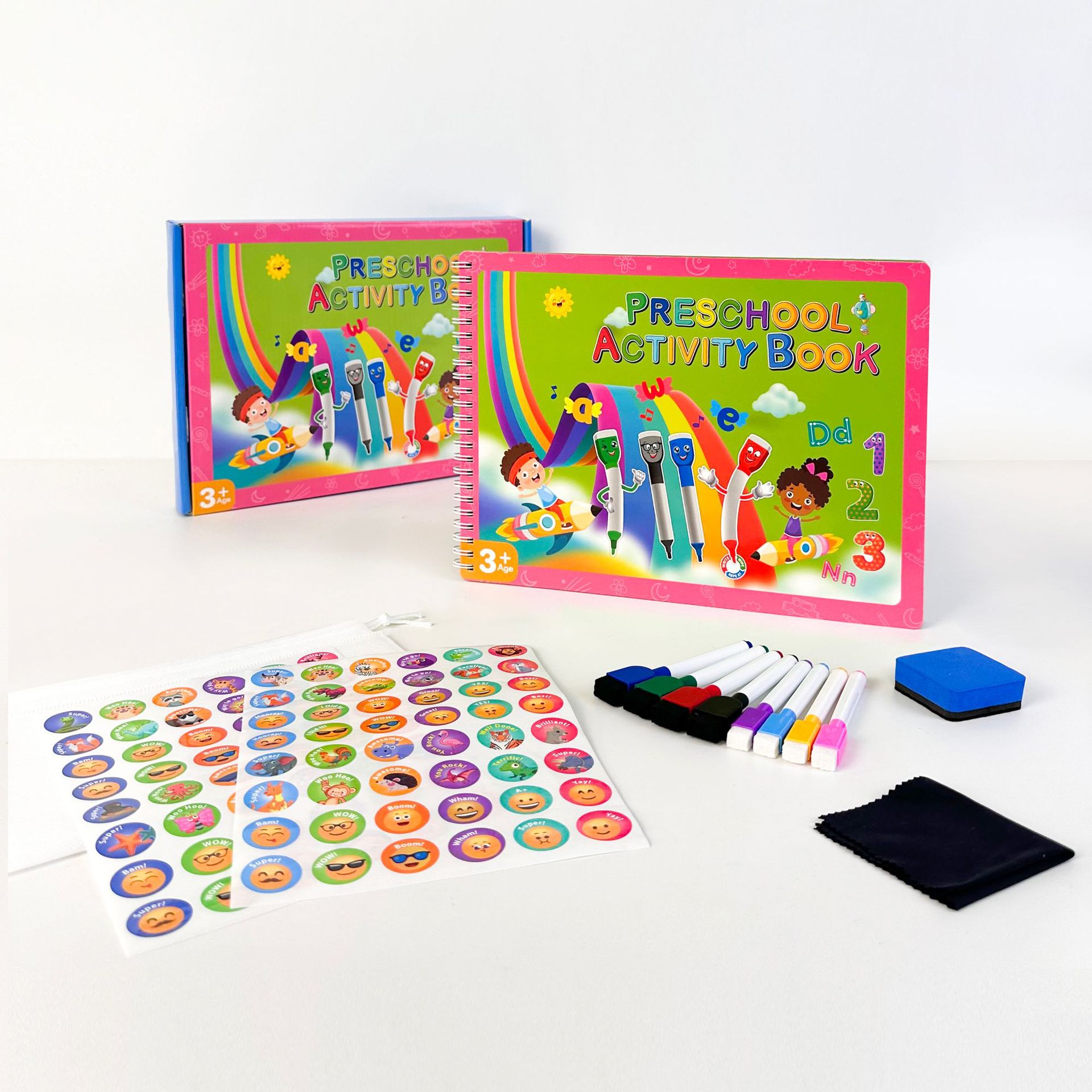 新款跨境儿童手写练习书册学前学习活动可重复使用40页早教玩具书详情6