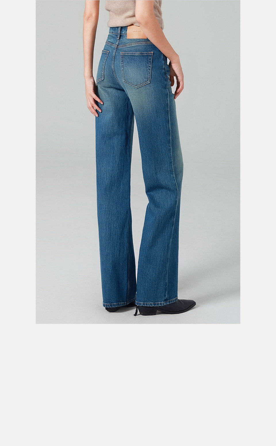 French fries pants/High-waisted Jeans for women, narrow straight-leg pants, elastic retro style, autumn/Winter 25, slimming and casual pic 26