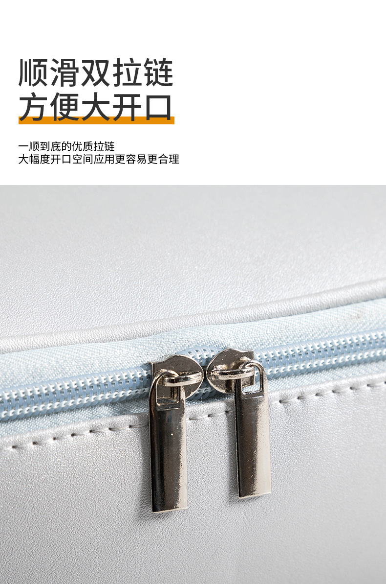 PU化妆包女便携多功能旅行防水收纳洗漱包现货批发礼品可印制LOGO详情5