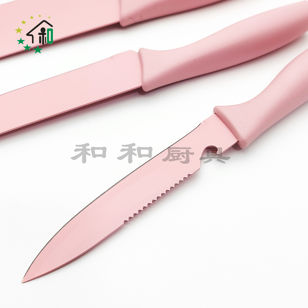 现货厨房不锈钢刀具6件套刀 家用宝宝辅食刀水果刀剪组合礼品套装详情13