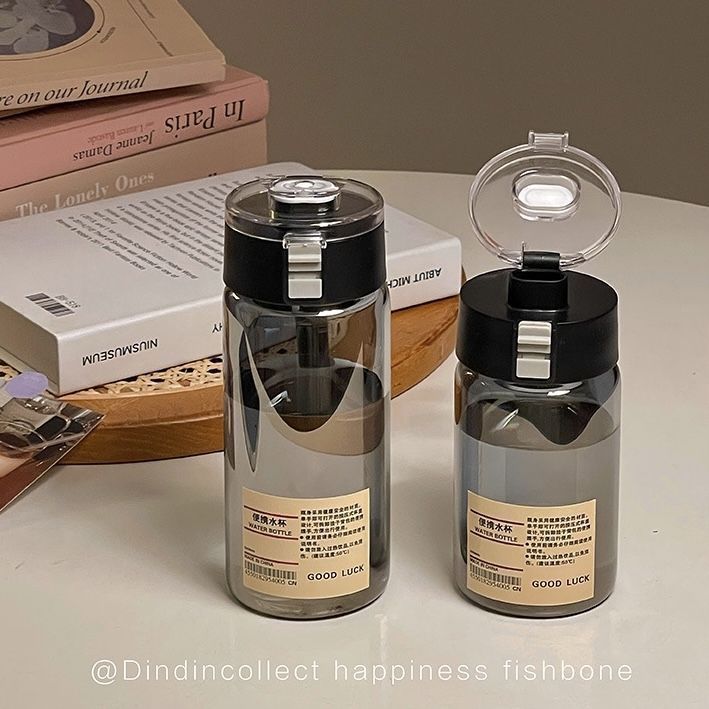 Muji pc water cup outdoor sports portable and easy-to-use cup, high appearance level, simple and durable plastic cup with tea strainer, direct drinking cup pic 7