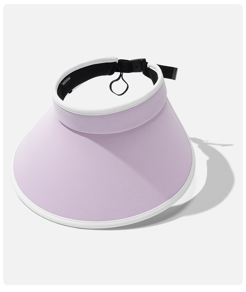 夏季新款防晒遮阳帽女士户外防紫外线UV空顶帽凉感强遮光详情9