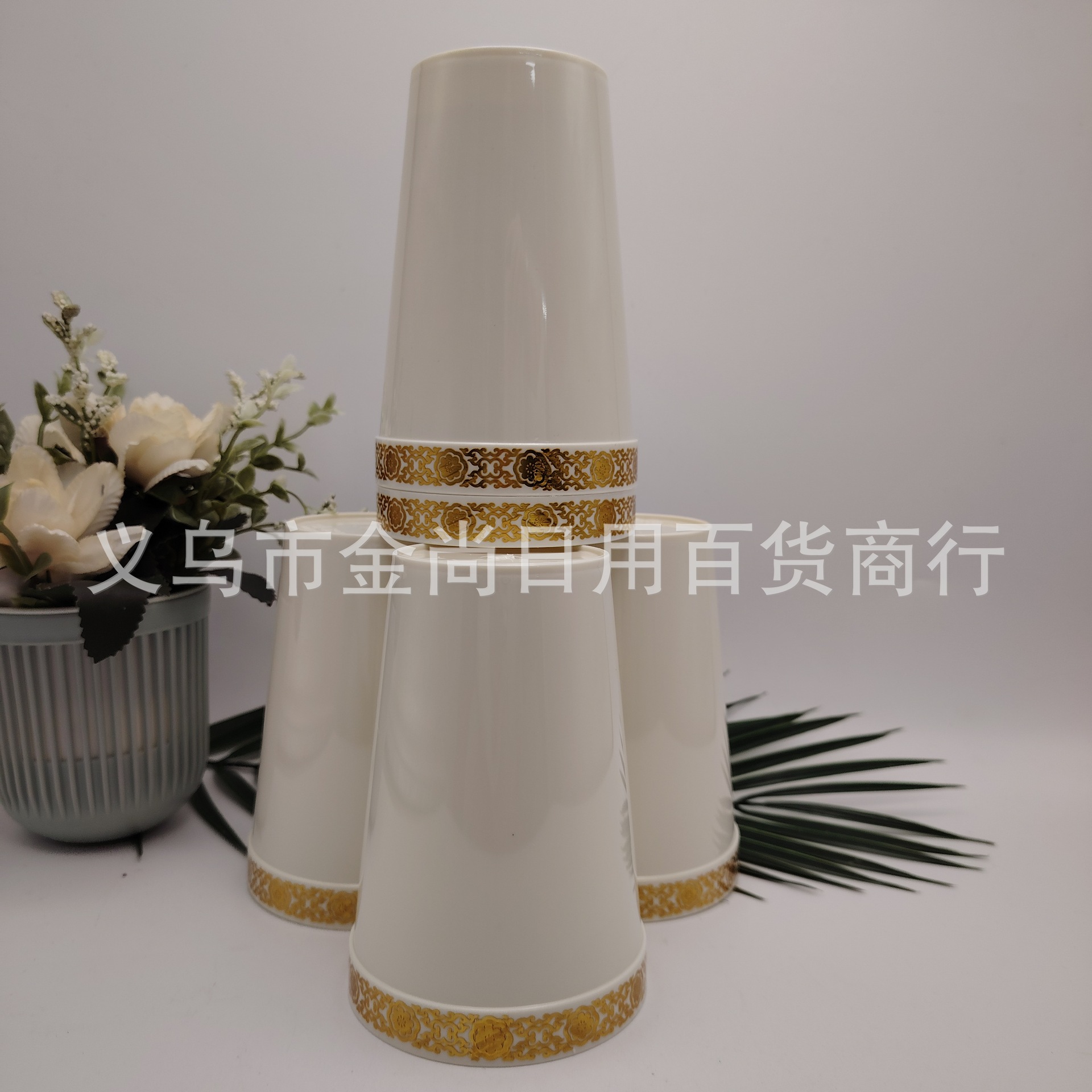 Melamine tea cups, beverage cups, commercial tea cups, rice bowls, plastic soup bowls, seasoning bowls, imitation porcelain tableware, Golden Waterfall wholesale pic 5