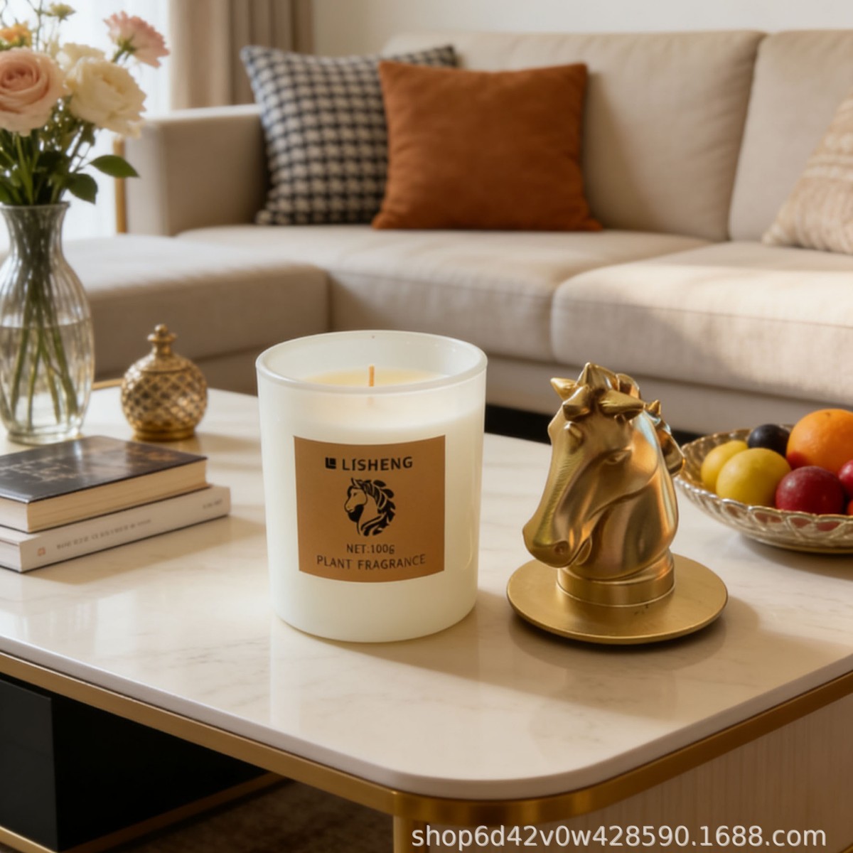 马年新年创意礼盒香薰蜡烛无火香薰高级香摆件香氛扩香套盒家用详情3