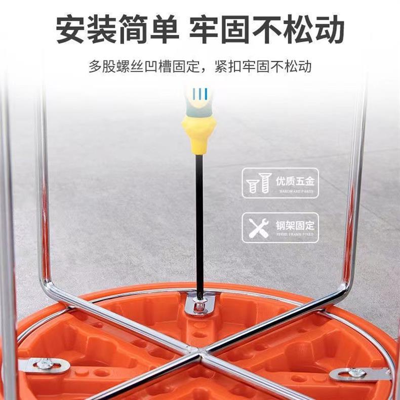 凳子北欧轻奢钢筋凳简约加厚时尚圆凳金色网红板凳凳子家用加粗详情40