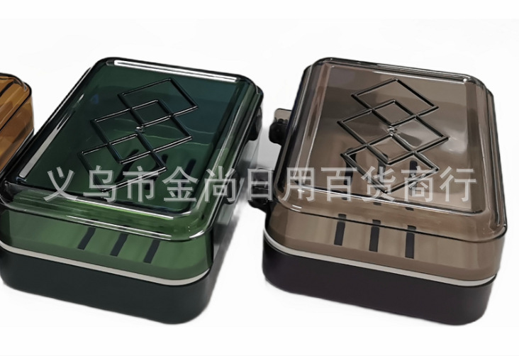 Household bathroom storage soap box, simple box, 2-yuan wholesale plastic soap box, soap box, draining and flip-top soap box pic 2