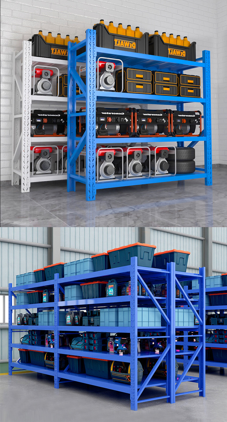 仓储货架置物架五金库房重型中型轻型多层工厂批发仓库钢铁架子详情17