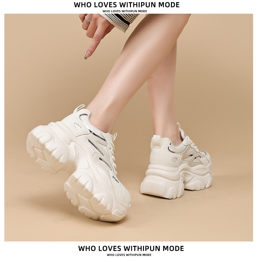 Insole height-increasing dad shoes for women, Spring 2026 new style comfortable and versatile casual shoes for women, thick-soled sports shoes for women pic 8