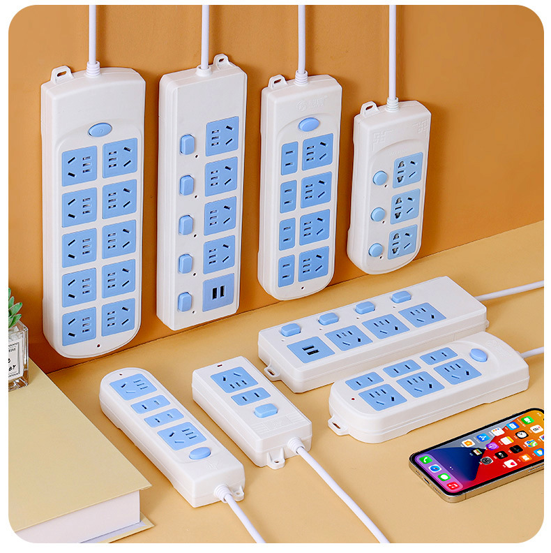 Wholesale of household multi-socket, multi-functional, multi-hole socket boards, power strips, power strips with wires, long power strips and sockets pic 12