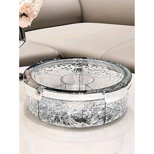 新款玻璃水果盘高颜值轻奢果盘现代客厅创意家用茶几坚果北欧风详情3