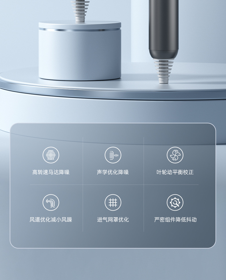 New folding household quick-drying electric hair dryer, portable hotel blue light T-shaped student dormitory hammer hair dryer pic 23