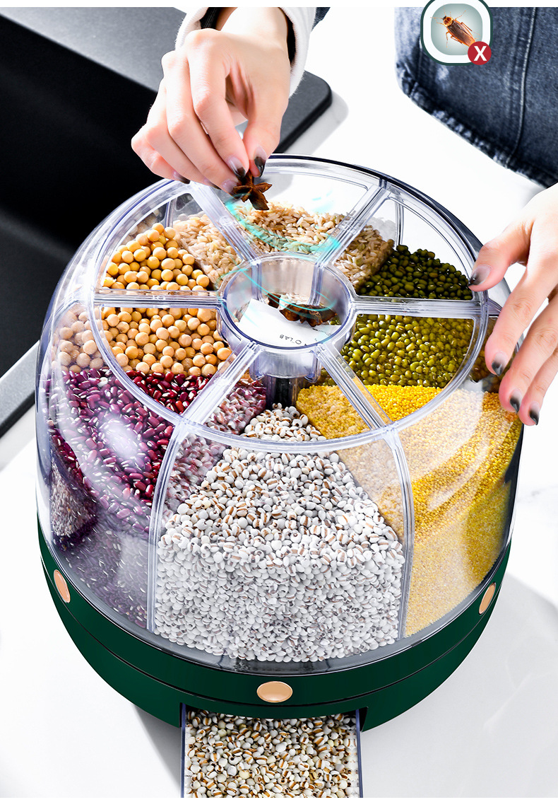 Household sealed cans for grains and cereals, insect-proof and moisture-proof rice jars, food-grade storage containers, and storage boxes pic 34