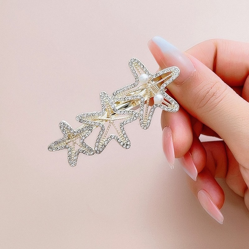 Korean flower headwear clips, rhinestone, frog clip at the back of the head, simple bangs clip, top clip, hairpin, female butterfly pic 10