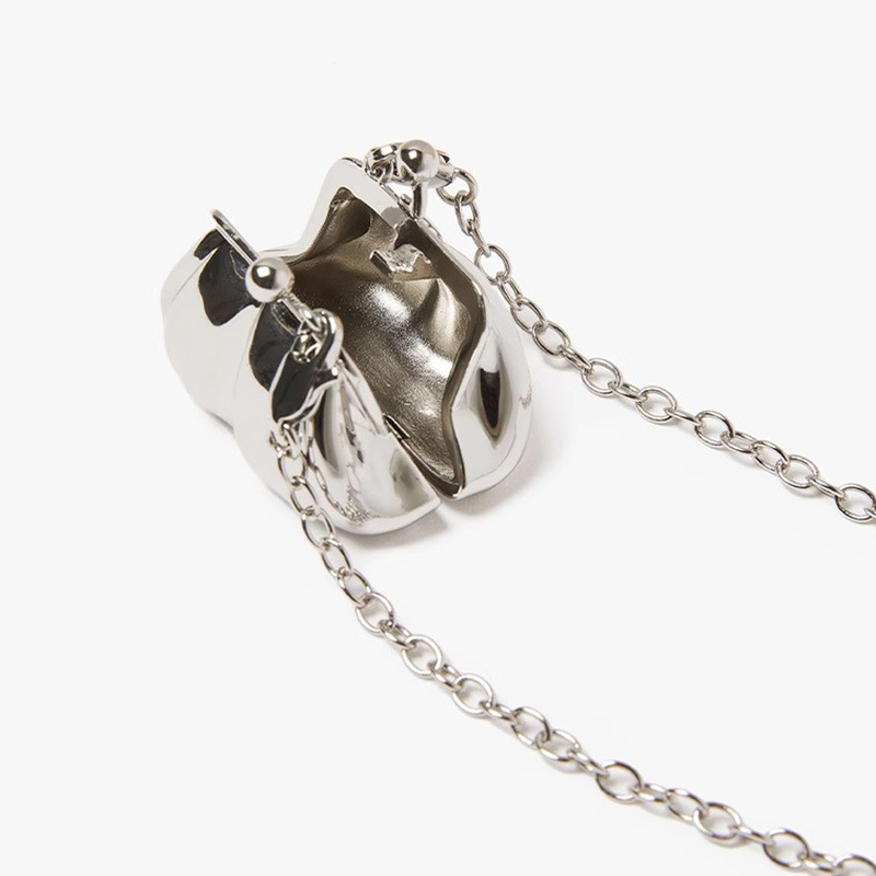 迷你包包吊坠项链女高级感轻奢小众设计毛衣链秋冬新款卫衣链配饰详情6