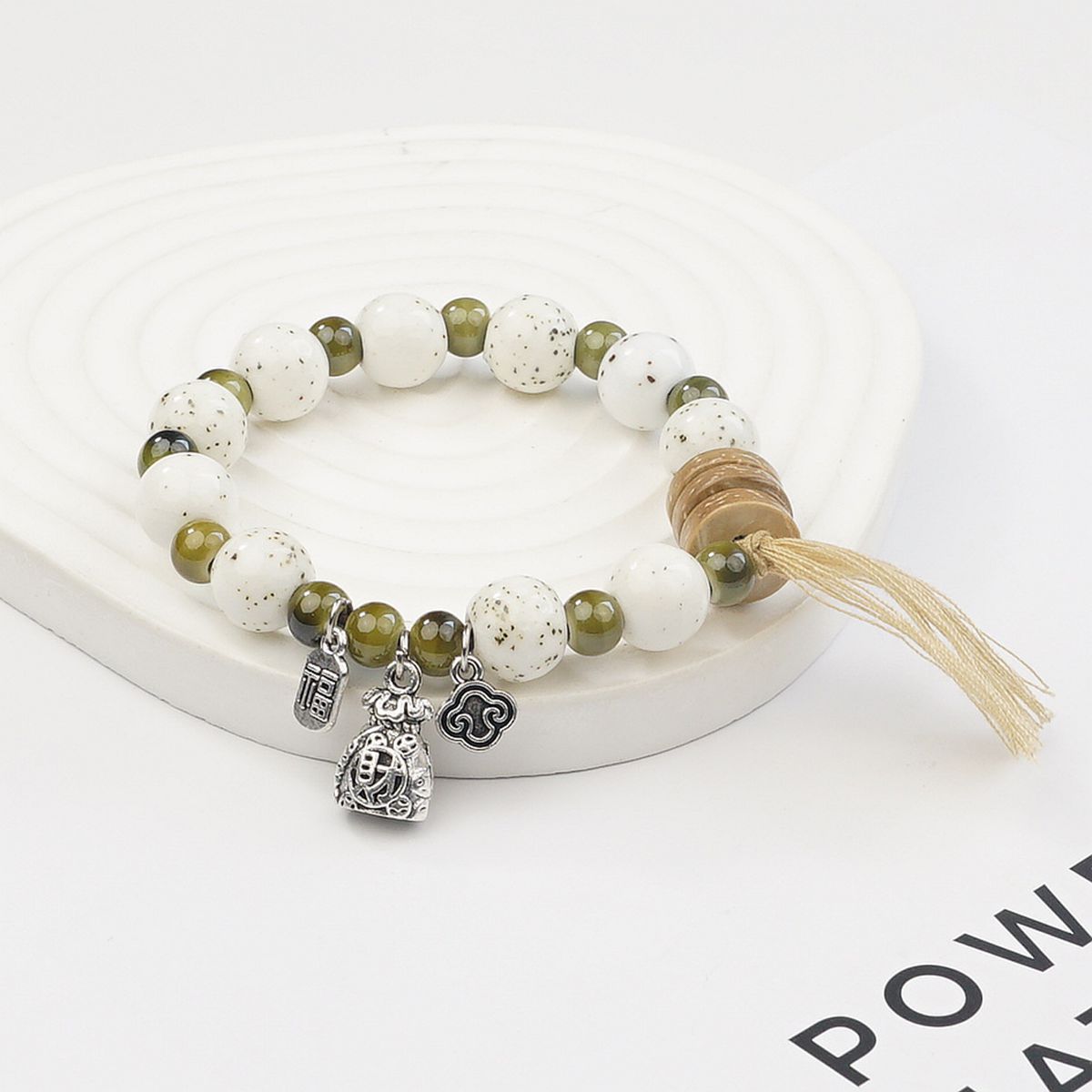 Wholesale Jingdezhen ceramic bracelets, ethnic style bracelets, fresh and cute student bracelets, fashionable handmade accessories, as gifts pic 17