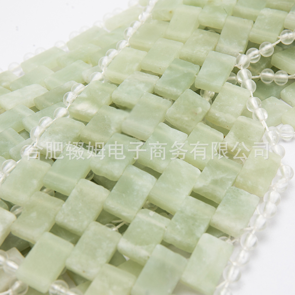 玉石美容工具编织玉石岫玉眼帘手编玉石面罩眼罩清凉舒适眼部专用详情18