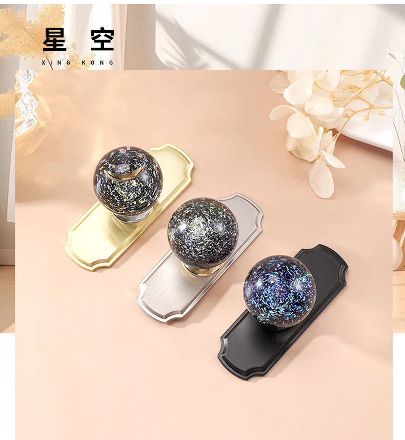 High-end zinc alloy base plate cabinet door handle, bedside table handle, wardrobe cabinet drawer, light luxury and creative crystal handle pic 7