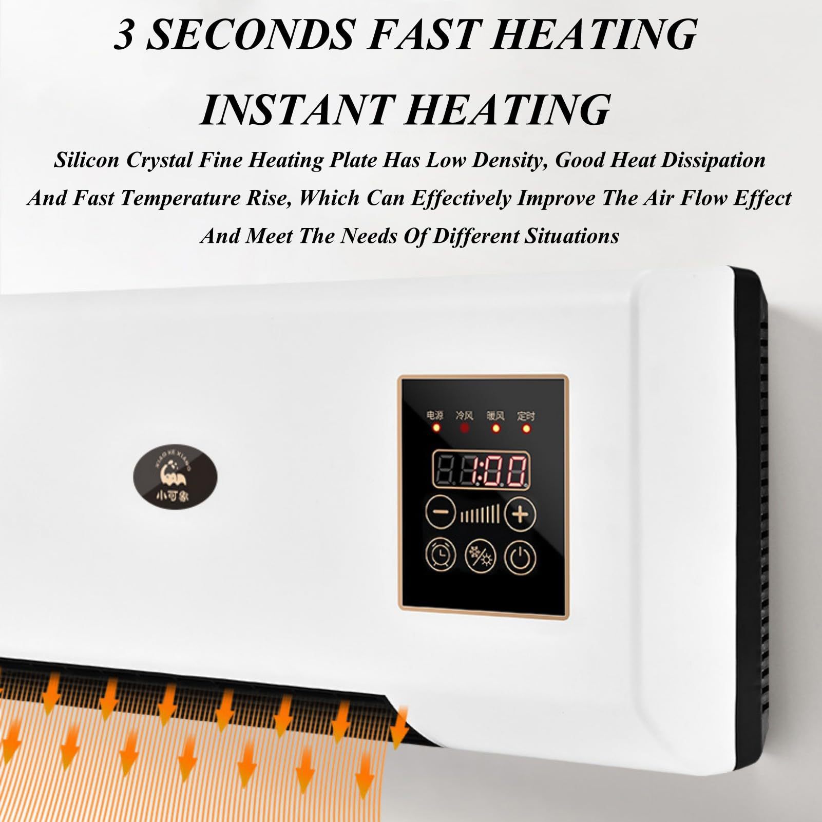 跨境110V220V暖风机英欧规澳美规暖风壁挂式电取暖器家用浴室卧室详情3