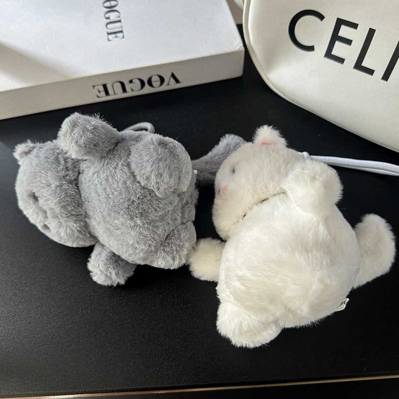 招财猫毛绒玩具公仔白色猫咪玩偶喵它崽可爱软萌猫咪送女生日礼物详情12