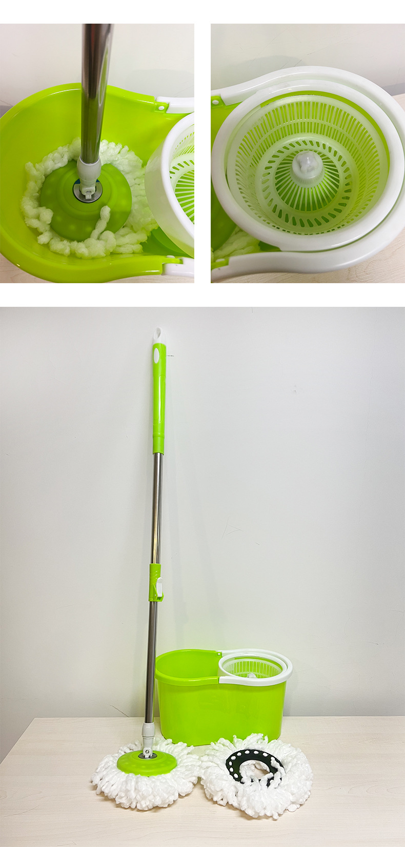 五代双驱动旋转拖把免手洗拖布干湿两用木地板地拖客厅清洁墩布0871详情8