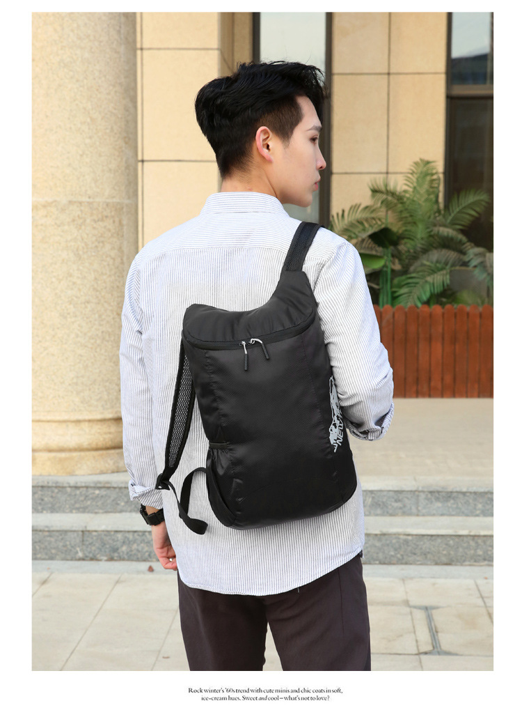 Wholesale of cross-border best-selling ultra-light skin bags, casual travel portable storage bags, and multi-functional foldable backpacks pic 18