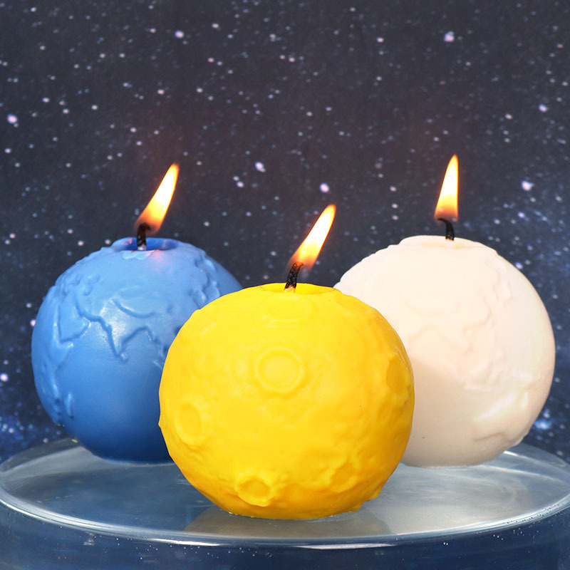 diy滴胶模具月球地球蜡烛硅胶模具星球香薰蜡烛厂家现货批发详情11