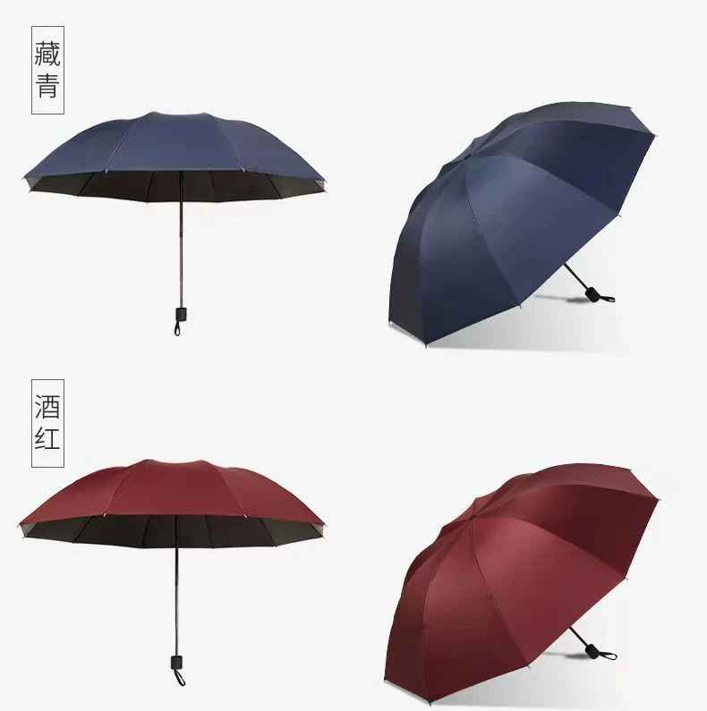 大号超大雨伞男女双人手动晴雨两用折叠伞学生加厚黑胶防晒遮阳伞详情10