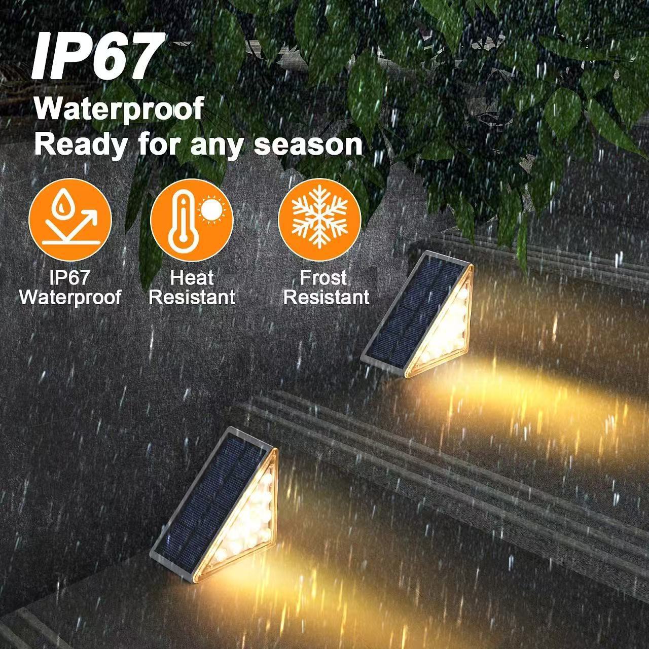 Solar garden lamps, solar panel street lamps, rainproof, waterproof lighting, energy-saving and rechargeable pic 3