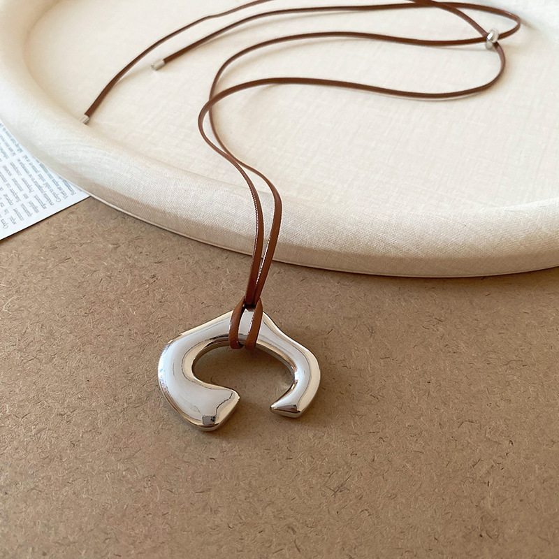 跨境复古民族风吊坠项链网红百搭高级感毛衣链小众简约饰品批发女详情26