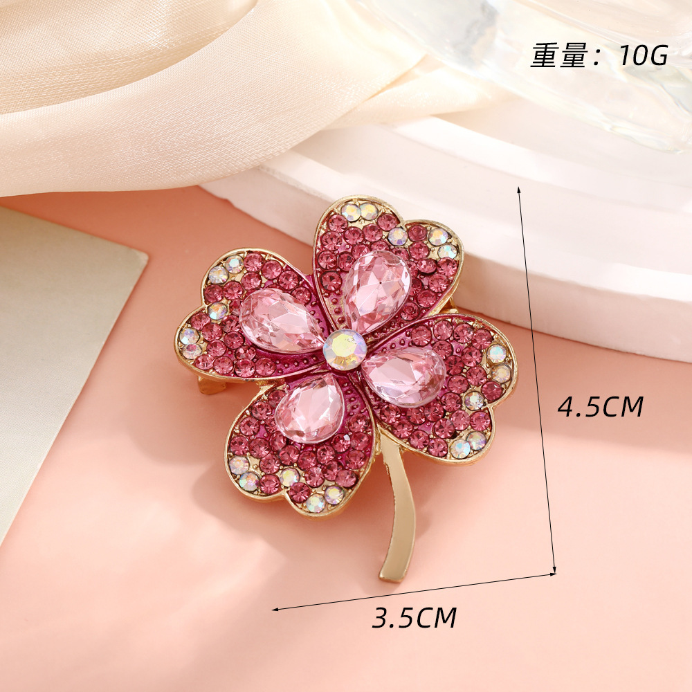A fresh and delicate peony and zircon flower brooch, a retro pearl fashion pin, a leak-proof clothing accessory, a brooch for women pic 21