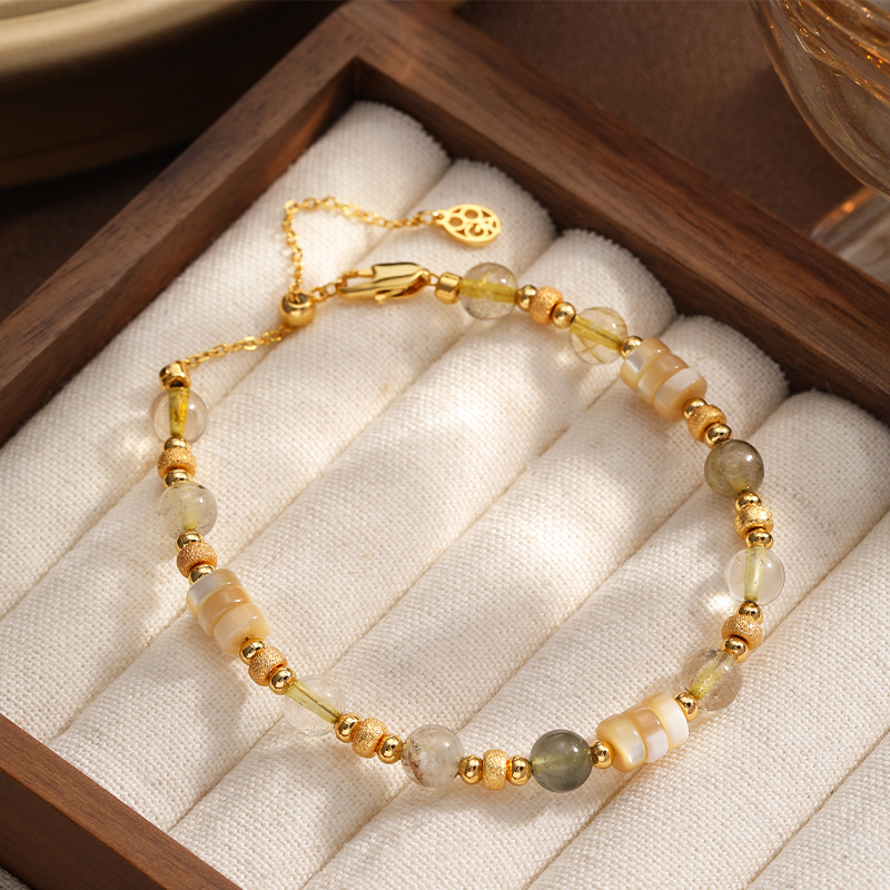 NALA娜啦缤纷复古自然石手链轻奢高级感不掉色手链女高级感手串女详情22