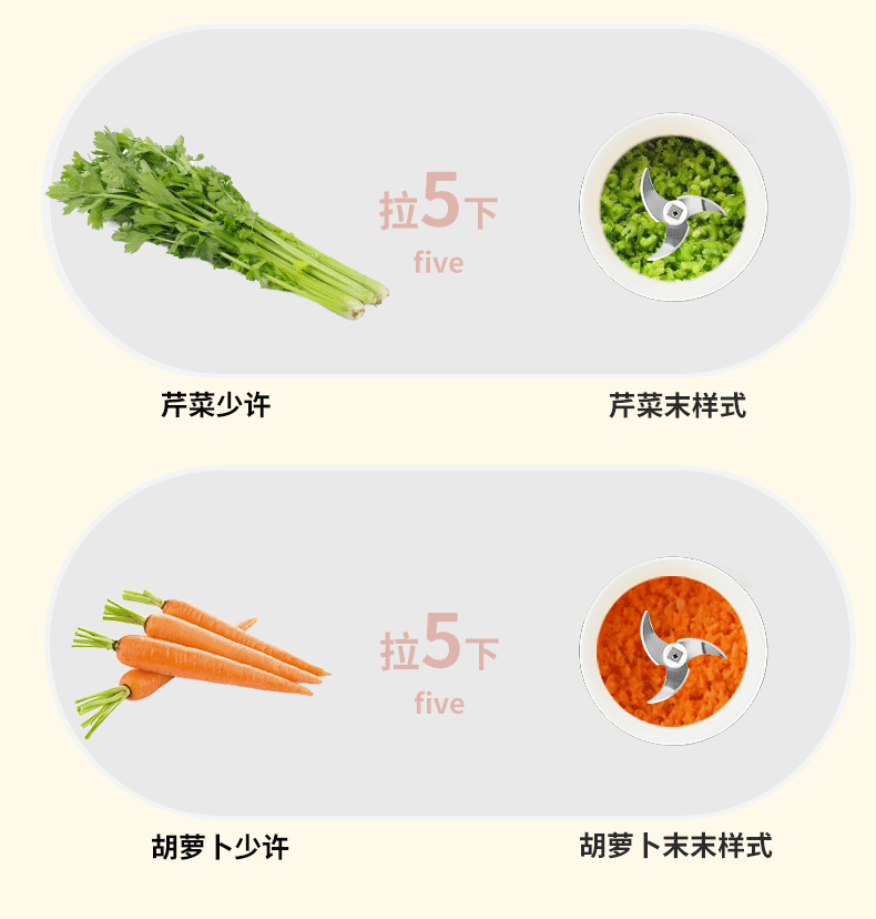 迷你拉蒜器小型手动压蒜器厨房家用三刀蒜蓉搅碎机手拉捣蒜器01900详情11