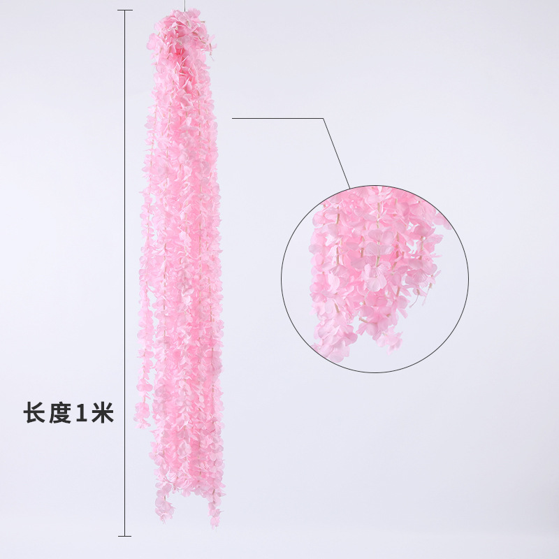 洋兰花串绣球花串绢花创意杨兰花串挂婚礼婚庆花艺道具装饰品详情7