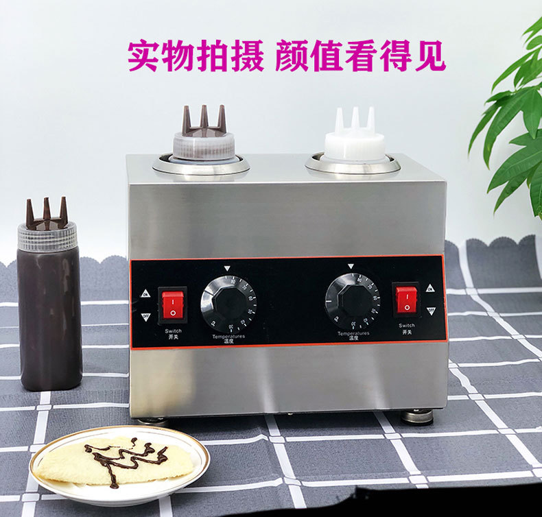 酱汁保温机商用酱汁机恒温容器巧克力酱果酱保温炉加热单双三缸详情11