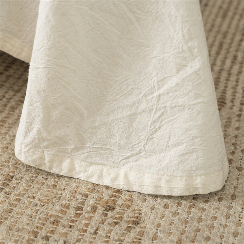 Fontainebleau - Light French Retro A-class Linen All-Cotton Four-piece Set for Homestay Heavy Industry Lace Cotton and Linen Bedding pic 12