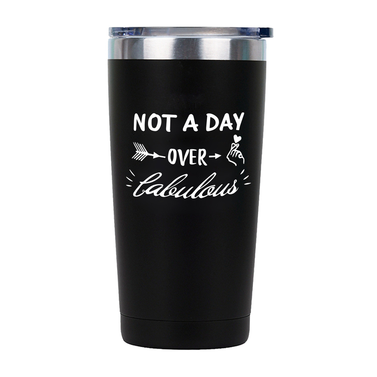 Cross-border NOT A DAY 304 stainless steel 20oz insulated cup, summer ice king cup, vacuum double-layer cup wholesale pic 12