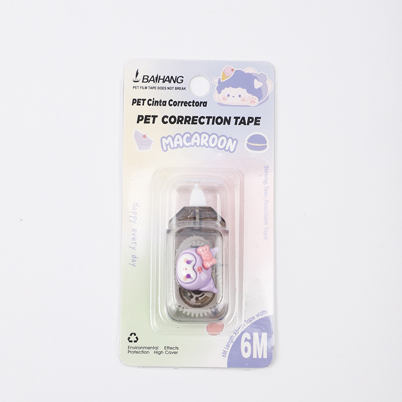 Baihang Mini Correction Tape Cartoon Kuromi Cute Correction Tape Student High Appearance Level Large Capacity Correction Tape wholesale pic 20