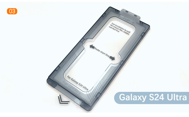 The dust-free cabin is suitable for Samsung s24ultra tempered film. Samsung S24 tempered film phone film dust-free cabin film application pic 15
