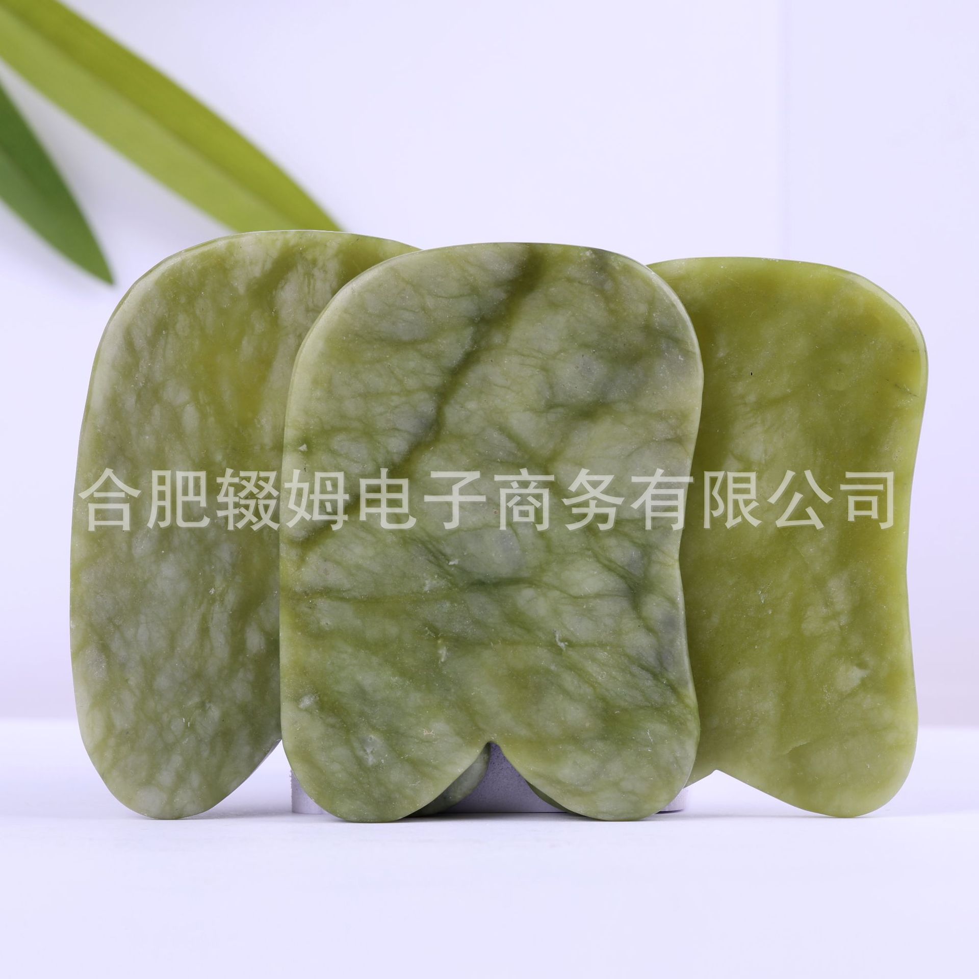 天然岫玉玉石板面部美容按摩器全身通用牛角刮板岫玉刮痧板经络详情16