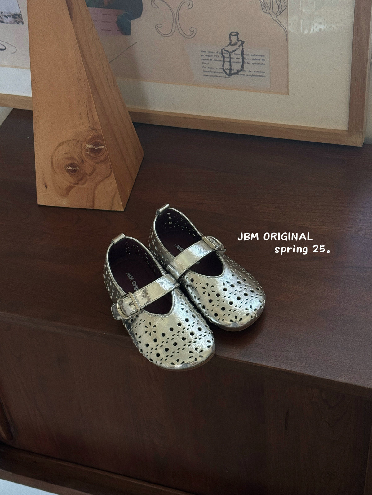 女童镂空韩版小皮鞋JBM春夏季新款银色公主鞋软底女孩玛丽珍鞋子详情13