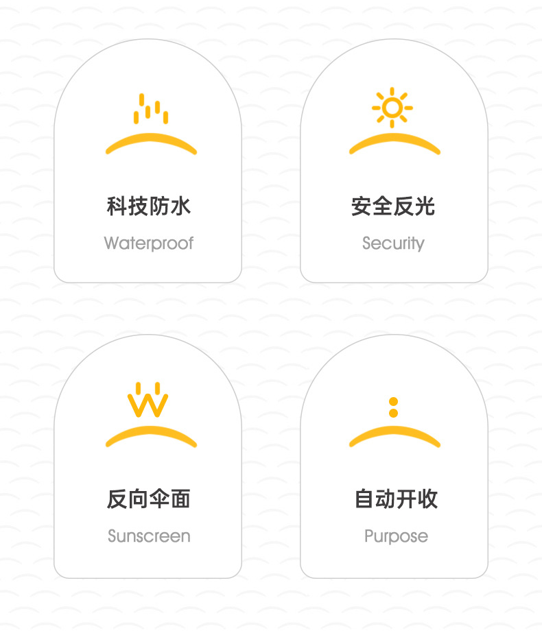 新款10骨三折自动反向雨伞配色手柄三折男士商务雨伞印logo详情13