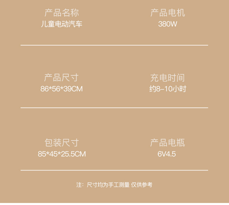 儿童电动车四轮汽车可坐人男女小孩玩具车1-;3岁宝宝遥控高端童车详情19